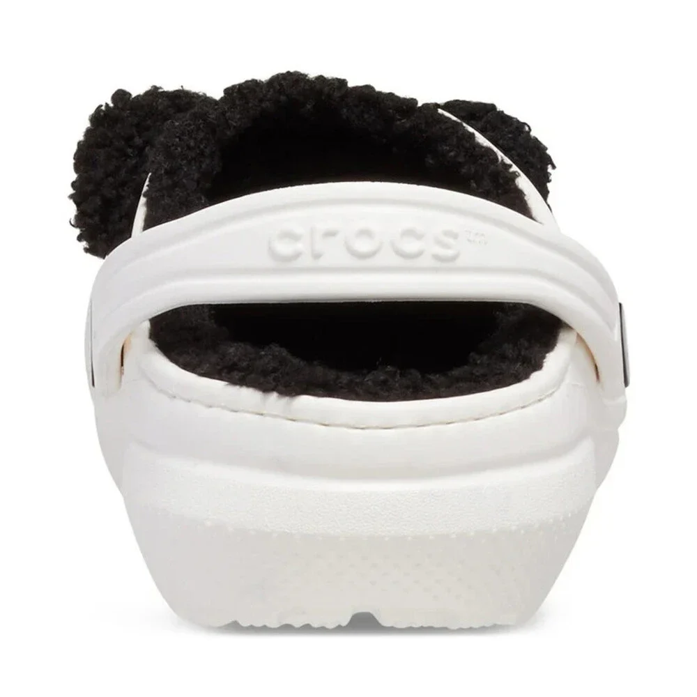 Crocs ClassicLined IAM Panda 210395-0WX Clog Toddler Chalk Comfort Shoes UWU1001